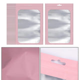 Maxbell 100x Mylar Bag Food Storage Container Snacks Jewelry Packing Storing Pink S