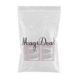 Maxbell 100x Mylar Bag Food Storage Container Snacks Jewelry Packing Storing Pink S