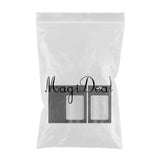 Maxbell 100x Mylar Bag Food Storage Container Snacks Jewelry Packing Storing Black S