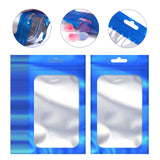 Maxbell 100x Mylar Bag Food Storage Container Snacks Jewelry Packing Storing Blue M