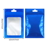 Maxbell 100x Mylar Bag Food Storage Container Snacks Jewelry Packing Storing Blue L