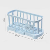 Maxbell Kitchen Sink Caddy Sponge Holder Soap Caddy Organizer Basket Light Blue