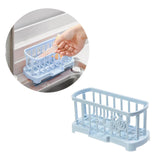 Maxbell Kitchen Sink Caddy Sponge Holder Soap Caddy Organizer Basket Light Blue