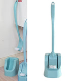 Maxbell Toilet Cleaning Brush and Holder Bathroom Storage and Organization Blue