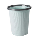 Maxbell 10L Plastic Trash Bin Bucket Dustbin Garbage Can 24.8x16x23cm Light Blue