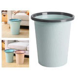 Maxbell 10L Plastic Trash Bin Bucket Dustbin Garbage Can 24.8x16x23cm Light Blue