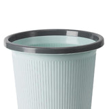 Maxbell 10L Plastic Trash Bin Bucket Dustbin Garbage Can 24.8x16x23cm Light Blue