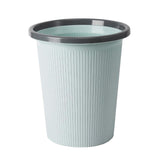 Maxbell 10L Plastic Trash Bin Bucket Dustbin Garbage Can 24.8x16x23cm Light Blue