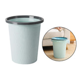 Maxbell 10L Plastic Trash Bin Bucket Dustbin Garbage Can 24.8x16x23cm Light Blue