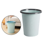 Maxbell 10L Plastic Trash Bin Bucket Dustbin Garbage Can 24.8x16x23cm Light Blue