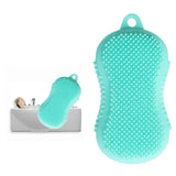 Maxbell Silicone Bath Body Brush Exfoliating Scrub Brush Ultra Soft Texture Green