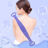 Maxbell Body Scrubber Bath Shower Anti Mold Non Toxic Exfoliating Back Brush Cleaner Purple 800x110cm