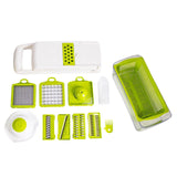 Maxbell 8 in 1 Vegetable Chopper for Salad Potato Food Chopper Kitchen Gadgets white style 2