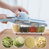 Maxbell Kitchen Grater Vegetable Food Cutter Chopper Slicer Shredder Blue