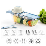 Maxbell Kitchen Grater Vegetable Food Cutter Chopper Slicer Shredder Blue