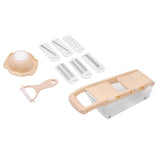 Maxbell Kitchen Grater Vegetable Food Cutter Chopper Slicer Shredder Light Brown