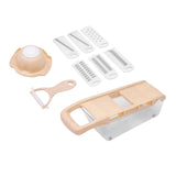 Maxbell Kitchen Grater Vegetable Food Cutter Chopper Slicer Shredder Light Brown