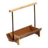 Maxbell Dried Fruit Bowl Tray Snack Candy Nuts Baskets Stand Tableware Round Handle