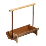 Maxbell Dried Fruit Bowl Tray Snack Candy Nuts Baskets Stand Tableware Round Handle