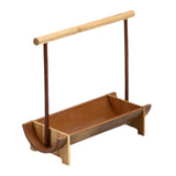 Maxbell Dried Fruit Bowl Tray Snack Candy Nuts Baskets Stand Tableware Round Handle