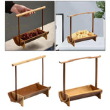 Maxbell Dried Fruit Bowl Tray Snack Candy Nuts Baskets Stand Tableware Round Handle