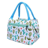 Maxbell Portable Lunch Bag Student Lunch Box Picnic Case Storage Bag Cactus