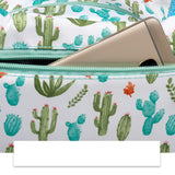 Maxbell Portable Lunch Bag Student Lunch Box Picnic Case Storage Bag Cactus