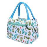 Maxbell Portable Lunch Bag Student Lunch Box Picnic Case Storage Bag Cactus