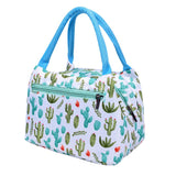 Maxbell Portable Lunch Bag Student Lunch Box Picnic Case Storage Bag Cactus