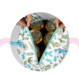 Maxbell Portable Lunch Bag Student Lunch Box Picnic Case Storage Bag Cactus