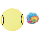 Maxbell Outdoor Trampoline Disc Paddle Ball Game Set for Outdoors Yard Lawn Playing Yellow