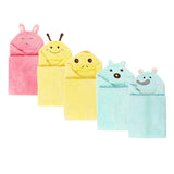 Maxbell Cute Baby Kid's Hooded Bathrobe Toddler Boy Girls Bath Towel Rabbit Pink