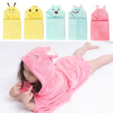 Maxbell Cute Baby Kid's Hooded Bathrobe Toddler Boy Girls Bath Towel Rabbit Pink