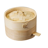 Maxbell Kitchen Bamboo Steamer Basket Food Steamer for Dim Sum Dumpling 9cm