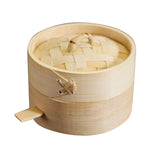 Maxbell Kitchen Bamboo Steamer Basket Food Steamer for Dim Sum Dumpling 9cm