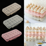 Maxbell 18 Eggs Holder for Refrigerator Fridge Home Light Pink