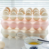 Maxbell 18 Eggs Holder for Refrigerator Fridge Home Light Pink