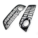 Maxbell Bumper Fog Light Grille Cover Fit for Audi A5 2008-11 Auto Parts Chrome Trim