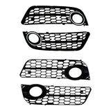 Maxbell Bumper Fog Light Grille Cover Fit for Audi A5 2008-11 Auto Parts Chrome Trim