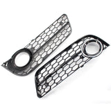 Maxbell Bumper Fog Light Grille Cover Fit for Audi A5 2008-11 Auto Parts Chrome Trim