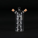 Maxbell 2-Outlet Glass Olive Oil Jar Vinegar Bottle Kitchen Sauce D1 Wooden Stopper
