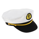 Maxbell Adult Captain Yacht Hat Cotton Sailor Hat Cosplay Party Cap Costumes 01