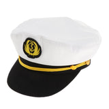 Maxbell Adult Captain Yacht Hat Cotton Sailor Hat Cosplay Party Cap Costumes 01