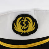 Maxbell Adult Captain Yacht Hat Cotton Sailor Hat Cosplay Party Cap Costumes 01