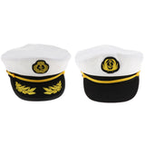 Maxbell Adult Captain Yacht Hat Cotton Sailor Hat Cosplay Party Cap Costumes 01