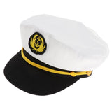 Maxbell Adult Captain Yacht Hat Cotton Sailor Hat Cosplay Party Cap Costumes 01