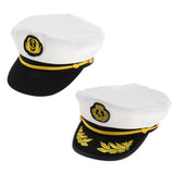 Maxbell Adult Captain Yacht Hat Cotton Sailor Hat Cosplay Party Cap Costumes 01