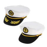 Maxbell Adult Captain Yacht Hat Cotton Sailor Hat Cosplay Party Cap Costumes 01