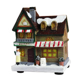 Maxbell 12cm Tall Christmas LED Light Winter Village Miniature House Style_C