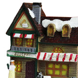 Maxbell 12cm Tall Christmas LED Light Winter Village Miniature House Style_C